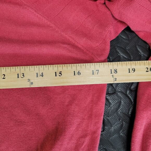 Ted Baker Womens Sweater Wool Silk Puffed Balloon Sleeves Medium Pink SZ 2=6 US - Picture 6 of 11